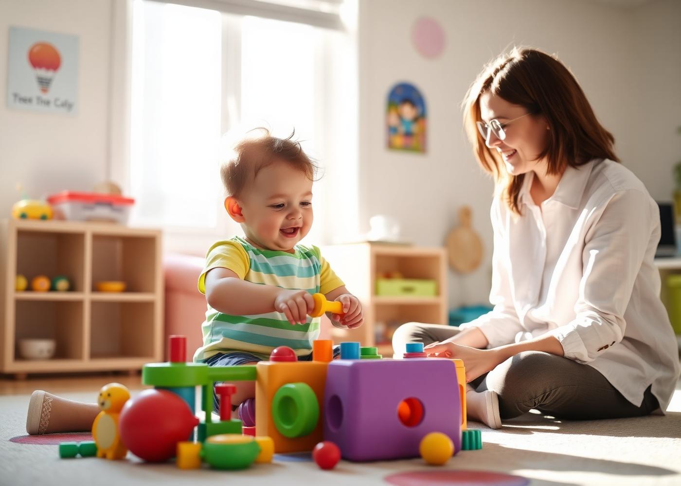 Pediatric therapy in session